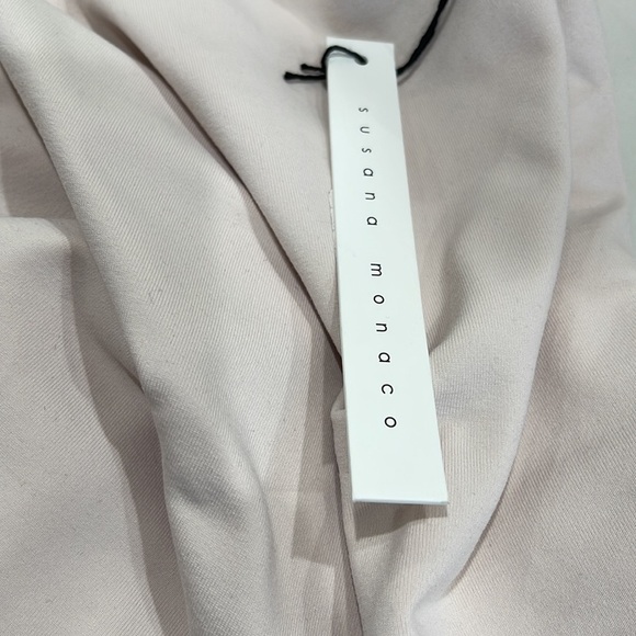 NWT Susana Monaco CREAM Off The Shoulder Tiered Ruffle Bell Sleeve Top S… - Picture 8 of 8